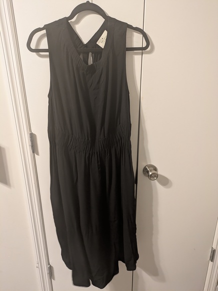 Kate Spade elegant black maxi dress, sleeveless, tie neck CO21 - Picture 5 of 5